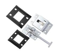 BRIGHTFUFU 2 Sets White Zinc Cargo Trailer Door Holder Latch Durable Rv Door Latches for Easy Install Suitable for Trucks Containers and