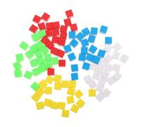 BRIGHTFUFU 200 Pcs Small Geometry Cubes Educational Math Teaching Aids for Elementary Students Plastic Blocks for Counting Sorting Patterning Spatial Reasoning and Early Geometry Learning
