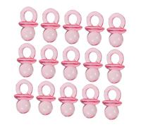 BRIGHTFUFU 200pcs Mini Acrylic Pacifiers for Shower Game Cute Shower Favors Table Scatter Decorations for Gender Reveal Party Supplies