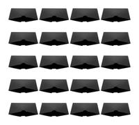 BRIGHTFUFU 20pcs Kraft Paper CD Dvd Sleeves Wear Resistance and Simple Design, Black Media Storage Envelopes for Dvds and Cds, Portable Holder for Disc Protection