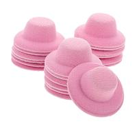 BRIGHTFUFU 20Pcs Miniature Fabric Hats for Crafting Small Doll Dress Up Accessory Chic Tiny Ornaments for DIY Hair Clips Bags Clothes Decoration