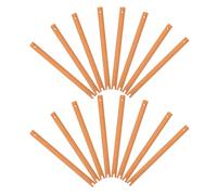 BRIGHTFUFU 20pcs Vintage Wooden Hand Fan Handles, Comfortable Grip | Khaki Smooth Finish, Craft-ready Base for Teachers and DIY Crafters, Parties, Fan Tassels and Custom Fans