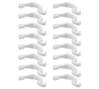 BRIGHTFUFU 20pcs White Plastic Rabbit Hutch Side Latches Cage Buckle Accessories for Small Animals, Easy to Detach and Simple Installation, Pet Cage Door Connector for Hamster and Rabbit
