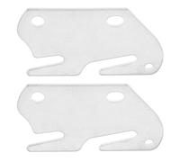 BRIGHTFUFU 2pcs Silver Iron Bed Rail Hook Plate with Smooth Surface and Rust Prevention Sturdy Bed Frame Bracket and Replacement