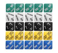 BRIGHTFUFU 30pcs Multi-sided Place Value Dice for Board Games Portable Lightweight Plastic Dice for Party Game Favors and Tabletop Accessories