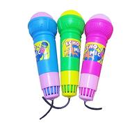 BRIGHTFUFU 3pcs Boys and Girls Microphone Toy Simulation Microphone Echo Boys and Girls for Pretend Play Safe Random Color