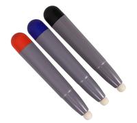 BRIGHTFUFU 3pcs Capacitive Screen Stylus Pen with Felt Tip for Electronic Whiteboards, Portable Precision Touch Screen Stylus Set in Red, Blue, and Black for Interactive Presentations