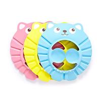 BRIGHTFUFU 3Pcs Cartoon Mouse Bathing Hat for Shower Cap with Ear Protection Pink Shampoo Shield for Stress Hair Washing