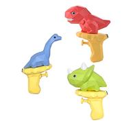 BRIGHTFUFU 3pcs Dinosaur Water Shooter Set Lightweight Plastic Water Guns for Summer Fun Easy to Fill and