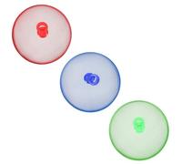 BRIGHTFUFU 3pcs Metal Mesh Food Tents Reusable Dust Covers Made of Wrought Iron, Easy to Take and Wind-Proof, for Outdoor Picnic, BBQ and Home Kitchen Use Random Color