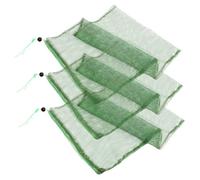 BRIGHTFUFU 3Pcs Quick Dry Mesh Bags for Fishing with Drawstring Closure Lightweight Foldable Fish Collection Pouches Net Bags for Outdoor Trout and Cast Net Fishing Random Colors Random Color