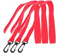 BRIGHTFUFU 3pcs Walking Rope with Smooth Handles Safety Leash for Outdoor Walking Assistant for Daycare and Preschool Bright Red Anti-Lost Transition Rope