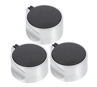 BRIGHTFUFU 3pcs Zinc Alloy Gas Stove Knobs off Replacement Knobs for Kitchen Cooktop Fit for Gas Cooker Easy Installation Smooth Polished