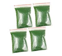 BRIGHTFUFU 4 packs Green Static Grass Powder for Model Train Table Scenery Sponge Tree Powder DIY Vegetation Tufts for Miniature Fairy Garden Landscape and Railway Layout Crafting