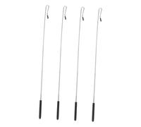 BRIGHTFUFU 4 Pcs Adjustable Metal Puppet Control Rods for Half-body Puppets with Comfortable Grip Versatile Hand Sticks for Amateur and Professional