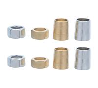 BRIGHTFUFU 4 Sets Shower Hose Screw Connector Bathroom Shower Hose Adapter Stainless Steel Copper Zinc Alloy and Bathroom Bathing Water Pipe