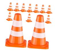 BRIGHTFUFU 40pcs Interactive Traffic Learning Set Mini Cones for Boys and Girls Play Soccer Practice Cones Road Signs for Imaginative Play Games