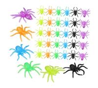 BRIGHTFUFU 48 Pcs Halloween Stretchy Spider Prank for Party Favors Realistic Fake Spiders for Pinata Fillers Goodie Bags Halloween Decorations and Games