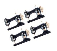 BRIGHTFUFU 4pcs Art Deco Brooch for Women Featuring Vintage Sewing Machine Design, Alloy Material with Smooth Surface, Easy to Match Clothes, for Daily Wear and Cosplay Party Accessories