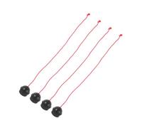 BRIGHTFUFU 4pcs Black Rubber Snooker Chalk Holder Set for Pool Cue Chalk Portable Cue Holder Tools for Billiard Supplies and Snooker Accessories