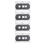 BRIGHTFUFU 4pcs Blank Cassette Tape 30-minute Small Vintage Audio Recording Tape DIY Handcraft Accessory Suitable for Wall Decoration and Creative Use