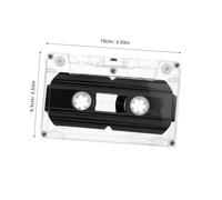 BRIGHTFUFU 4Pcs Blank Cassette Tapes Recording Media with Clear Plastic Case for Music Voice Speech and DIY Retro Messages for Parties and Teaching