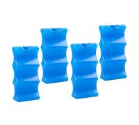 BRIGHTFUFU 4pcs Breast Milk Ice Pack Instant Ice Bricks Freezer Storage Containers Reusable