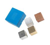 BRIGHTFUFU 4Pcs Density Element Cube Set Copper Iron Aluminum Wood Blocks for Middle School Physics Experiments Educational Teaching Tools for Interactive Learning and Observations