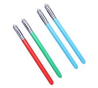 BRIGHTFUFU 4pcs Inflatable Pvc Light Sabers Bubble Swords for Party Toys Boys and Girls Interactive Play Props Random Color