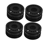 BRIGHTFUFU 4Pcs Mini Car Wheel Replacements for Cars Plastic Tire Accessories for Cognitive Model and Road Racing Enhancements for DIY Remote Control Vehicles
