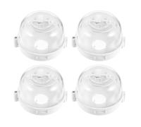 BRIGHTFUFU 4pcs Proof Stove Knob Covers Plastic Gas Cooker Knob Protector for Kitchen Safety Oven Lock Gas Hob Guards