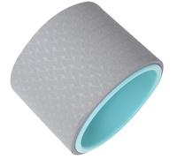 BRIGHTFUFU 5 Inch Yoga Wheel Fitness Roller Pilates Ring Yoga Training Tool for Backbend and Waist Shaping Grey with Inner Jade Color and Pilates Exercises