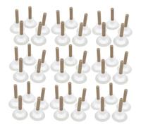 BRIGHTFUFU 50 Sets Handmade Moxa Sticks with Base for Medical Moxibustion Therapy Smokeless Moxa Sticks for Relief and Body Care Lightweight for Salon and Home Use