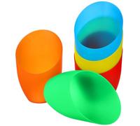 BRIGHTFUFU 5Pcs Plastic Lamp Shade Replacement Horseshoe Design Center Opening for Table Lamps Bedroom Room Decor
