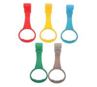 BRIGHTFUFU 5pcs Pull Up Rings for Cribs and Playpens Safe Skin-Friendly Gymnastics Rings for Walking Assistance Tool with Bright Colors to Develop Arm Strength and Motor Skills Easy to