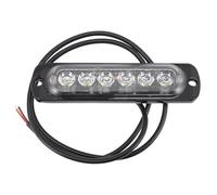 BRIGHTFUFU 6-led Ultra-thin White LED Van Strobe Light for Trucks and Cars, Vehicle Emergency Warning Light Bar, Side Mount Strobe Lamp Suitable for Pickup and Motorcycle Use