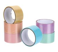 BRIGHTFUFU 6 Rolls Colored Sticky Ball Tape Wide Adhesive Sensory Tape for DIY Crafts Stress Relief and Mental Calm Vibrant Candy Colors Suitable for Adults