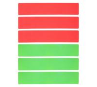BRIGHTFUFU 6pcs Flat Rectangular Tennis Court Markers with High Visibility and Antislip Design, Pvc Sports Markers for Pickleball Court Training Supplies Suitable for Temporary and Permanent