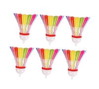 BRIGHTFUFU 6pcs PE Badminton Balloons for Sports Themed Birthday Party Decorations Giant Foil Shuttlecock Balloons Easy Setup and Reusable Sport Party Supplies