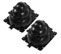 BRIGHTFUFU 6Pcs Plant Rooting Propagation Boxes Set with Plastic Root Growing Holders for Grafting and Cuttings, Outdoor Gardening Rooting Devices in Black, Sizes for Trees and Plants