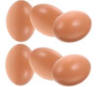 BRIGHTFUFU 6Pcs Realistic Fake Egg Models Foam Props for Photography and Easter Crafts, Plastic Decorative Eggs Set for ’ and Party Decoration