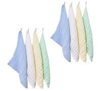 BRIGHTFUFU 8pcs Cotton Bathroom Towels for Washcloths with 6 Layers Soft Comfortable and Easy to Wash and Dry, as A Quick Changing Pad Or Place Mat