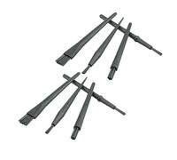 BRIGHTFUFU 8pcs round Handle Anti Static Brush for Cleaning Hard-to-reach Spaces, Portable Nylon Esd Brush, Lightweight Black Rework Tool for Machine and Fish Tank Maintenance