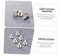 BRIGHTFUFU 8pcs Tripod Screws Camera Accessories Kit Light Stand Adapter for Quick Release Plates Monopods Ball Heads Compatible with DSLR Telescopes