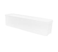 BRIGHTFUFU Airtight Plastic Food Container with Lid for Kitchen Organizer and Drawers, Long Narrow Pp Storage Box for Scallions and Noodles with Space Saving Design and Multifunctional Use