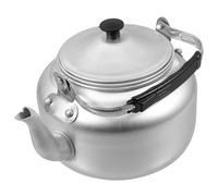 BRIGHTFUFU Aluminum Teapot with Handle Small Lightweight Stove-top Kettle for Loose Tea Brewing and Boiling Water Traditional Polished Tea Pot for Kitchen and Dining Use