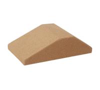 BRIGHTFUFU Anti-slip Cork Yoga Block with Calf Stretch Ramp for Indoor Outdoor Use Practical Foot and Leg Trainer for Squat Heel Enhances Flexibility and Knee Stability Natural Wood Color