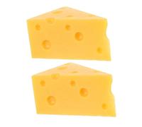 BRIGHTFUFU Artisan Crafted Cheese Models Mini Cheese Blocks Ornament for Home Decor Props