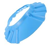 BRIGHTFUFU Baby Hair Washing Shield Waterproof Shower Hat with Adjustable Visor and Ear Protection for Toddlers Blue Bath Cap Infant Hair Wash Guard