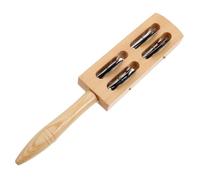 BRIGHTFUFU Bells Stick Jingle Shaker Rattles Hand Percussion Musical Bell Instruments Latin Percussions for Boys and Girls Musical Instruments
